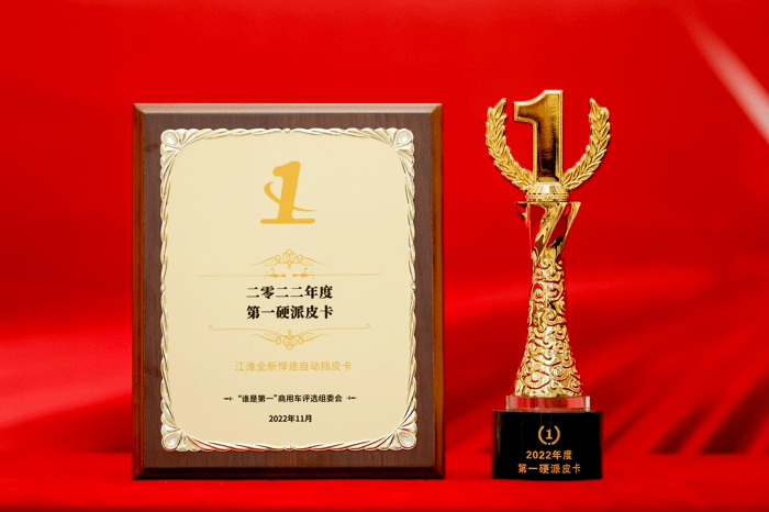 2022年第一硬派皮卡 江淮皮卡全新悍途榮獲此獎(jiǎng) 2022年第一硬派皮卡 江淮皮卡全新悍途榮獲此獎(jiǎng)