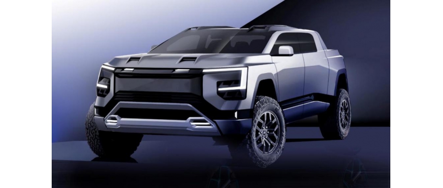 福田全尺寸皮卡P4曝光 車寬或達 2.1 米